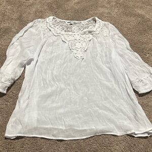 White Lace Women's Top